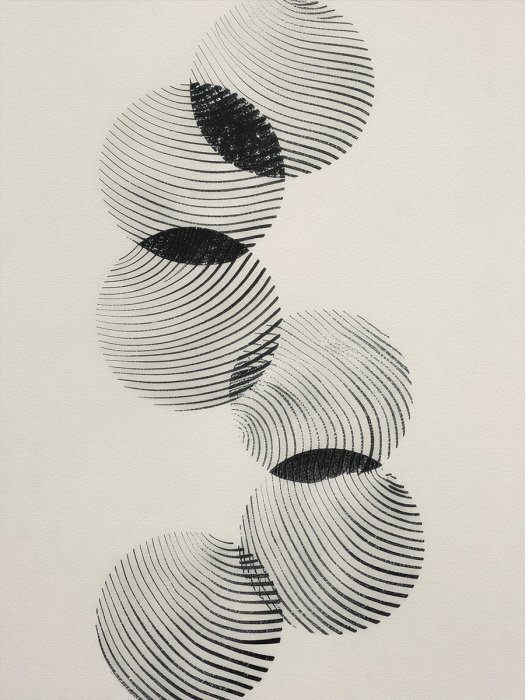 Cercles composés de lignes foncées