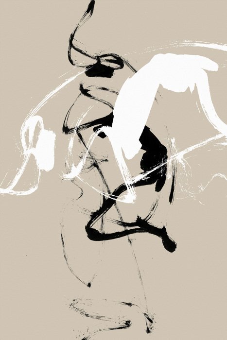 Taches de peinture dans un espace vide