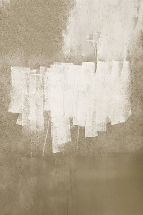 Des rayures blanches sur la surface brute