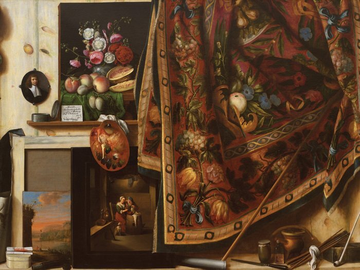 Peintures baroques représentant des fleurs et des fruits