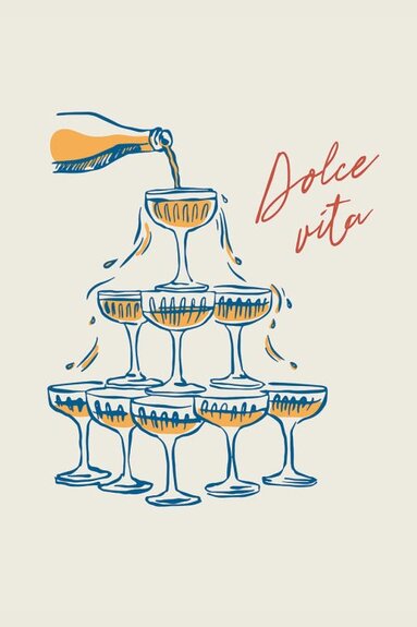 Une pyramide de coupes de champagne lors d&#39;un toast