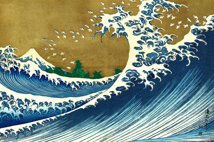 Vague japonaise dynamique