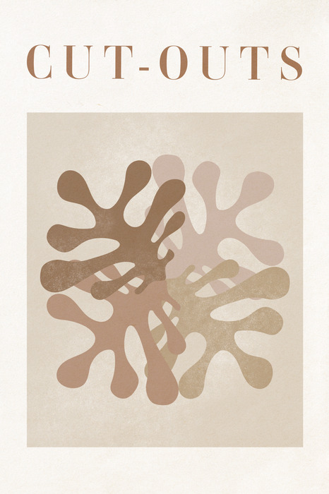 Formes aux tons naturels avec typographie