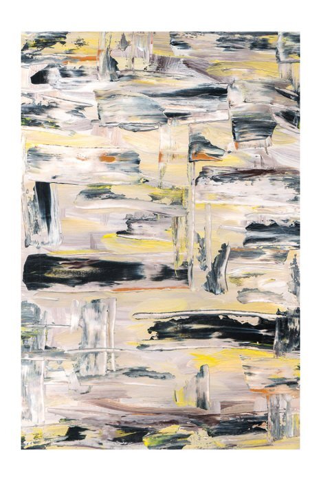 Un motif créatif réalisé à l'aide de techniques de peinture