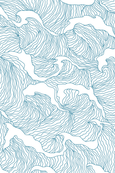 Une illustration délicate de lignes fluides