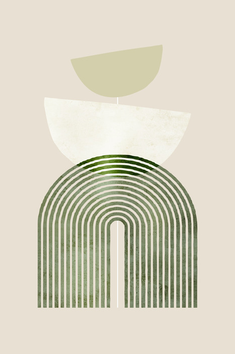 Géométrie avec des lignes vertes