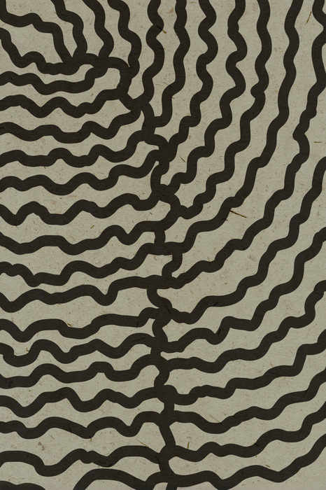 Motif minimaliste à lignes ondulées