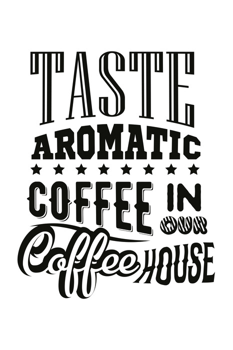 Enseigne rétro de café dans un café