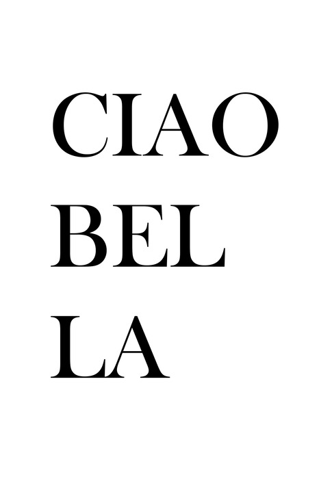 L'élégante expression italienne ciao bella