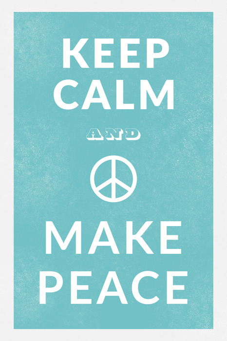 Un slogan blanc inspirant sur la paix