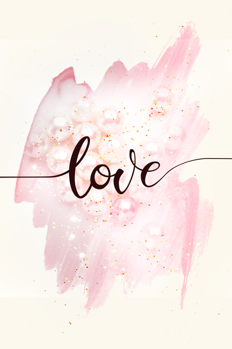 Graphique romantique sur le thème de l'amour