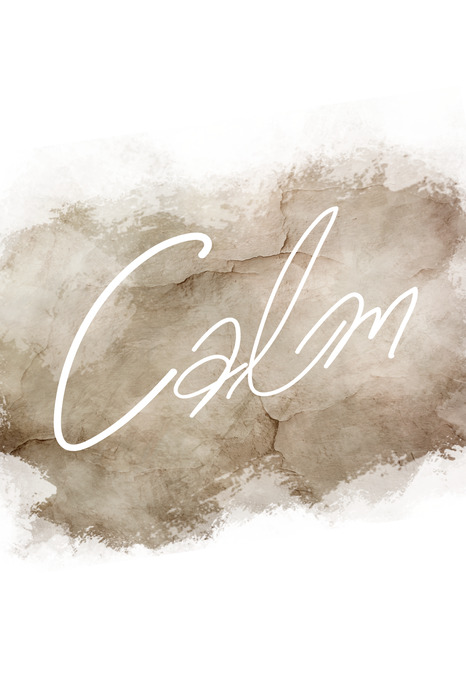 Un subtil motif de paix en beige