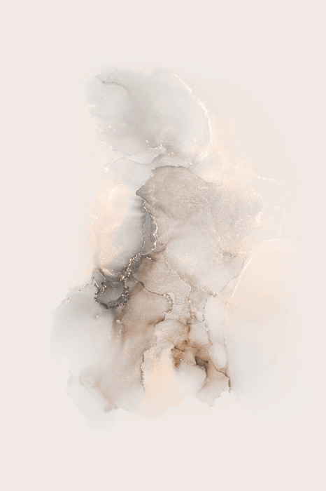 Composition minimaliste à l'aquarelle