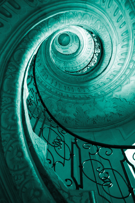 Vue artistique de l'escalier