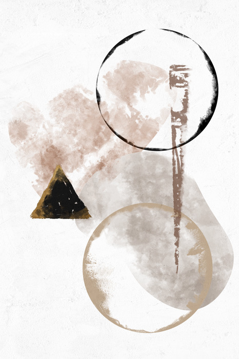 Un subtil agencement de cercles à l'aquarelle