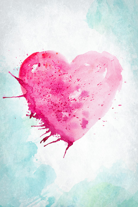 Watercolour heart