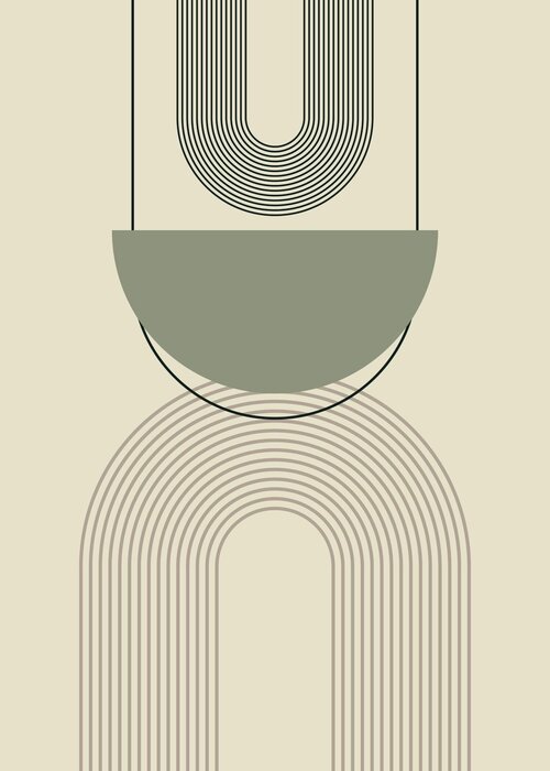 Formes géométriques avec des arcs abstraction