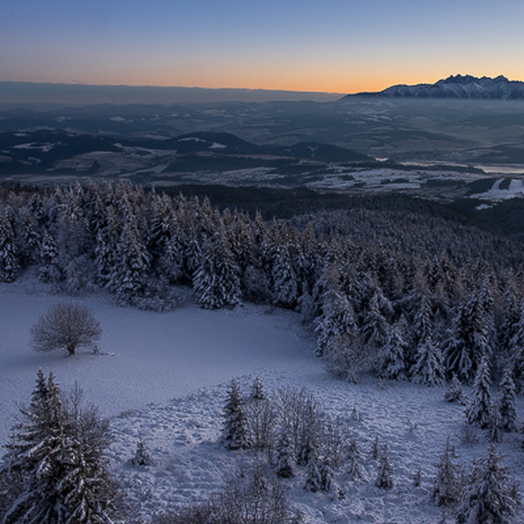 Berglandschap in de winter