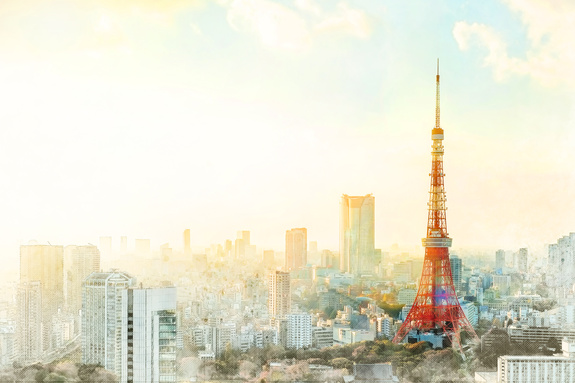 Tokyo tower in azië