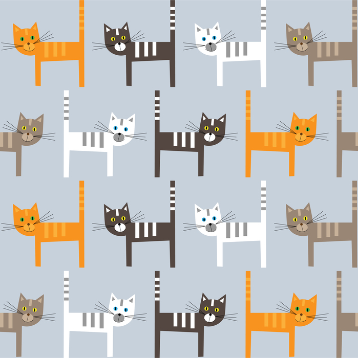 Kleurrijke katten voor kinderen