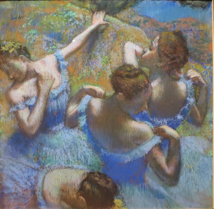 Edgar degas blue dancers
