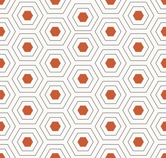 Minimalistic hexagon