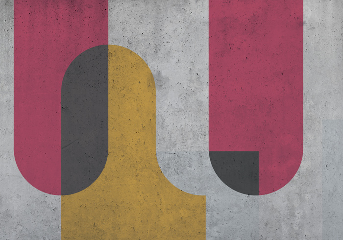 Kleurrijke geometrie op witte achtergrond