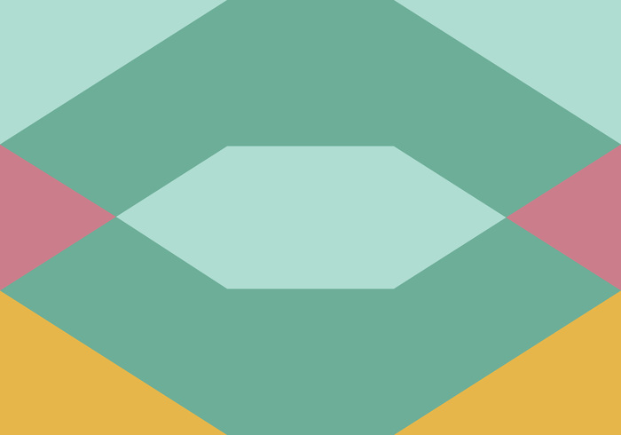 Overheersend groene geometrische figuren