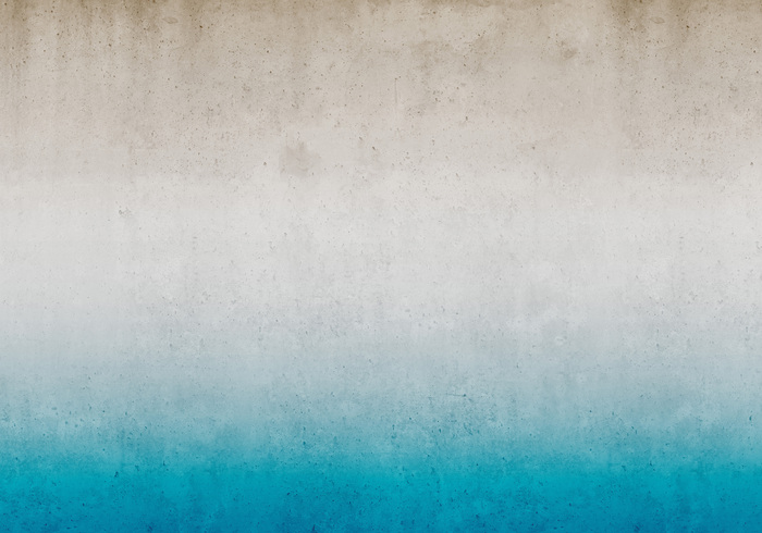 Betonimitatie met turkoois accent