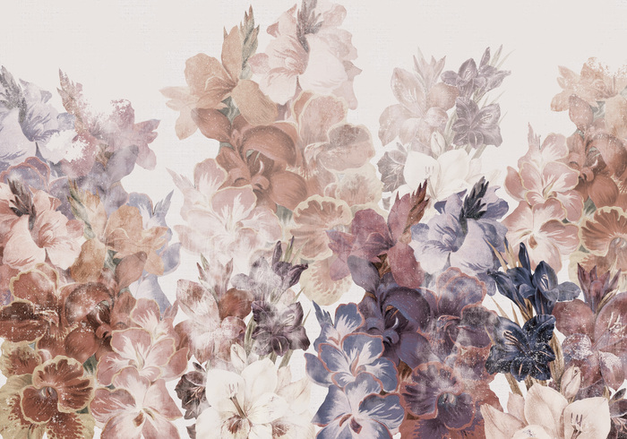 Delicate vintage bloemen