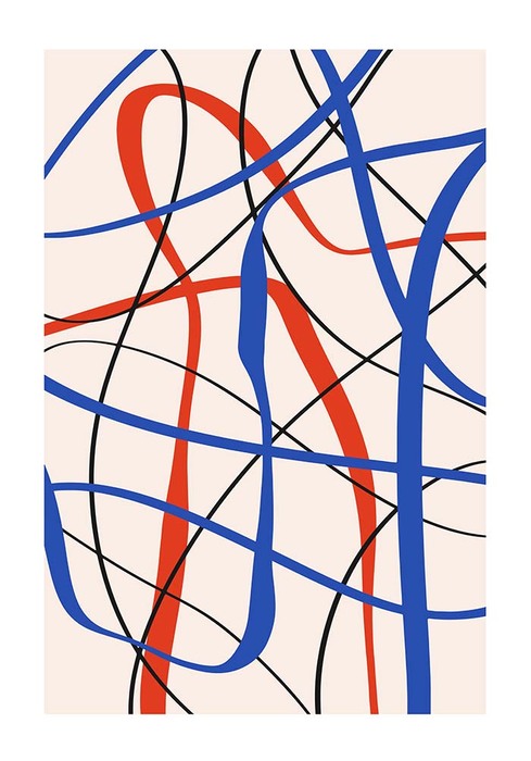 Kleurrijke abstracte compositie