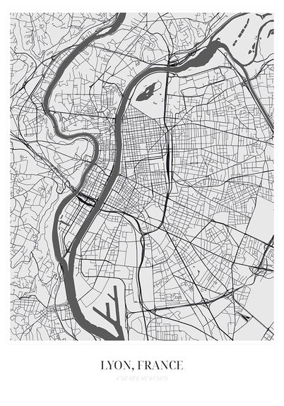 Stadsplattegrond van lyon