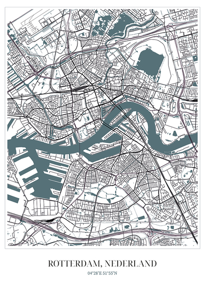 Plattegrond rotterdam