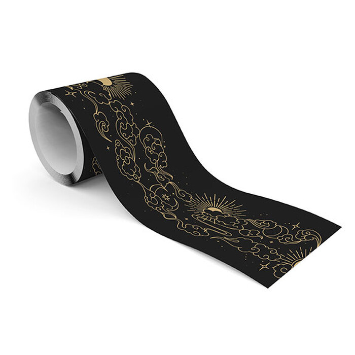 Behangrand zonsondergang in de donkere lucht