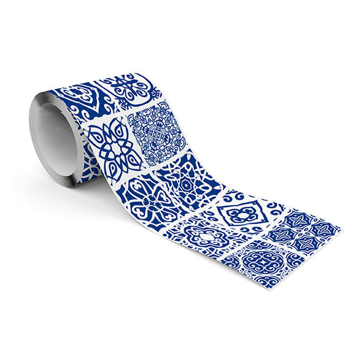 Behangrand zeemozaïeken op tegels