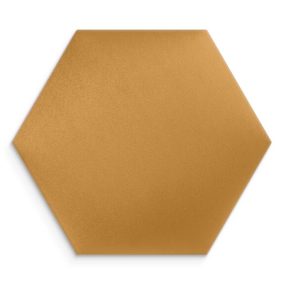 Wandkussen 20 geel hexagon