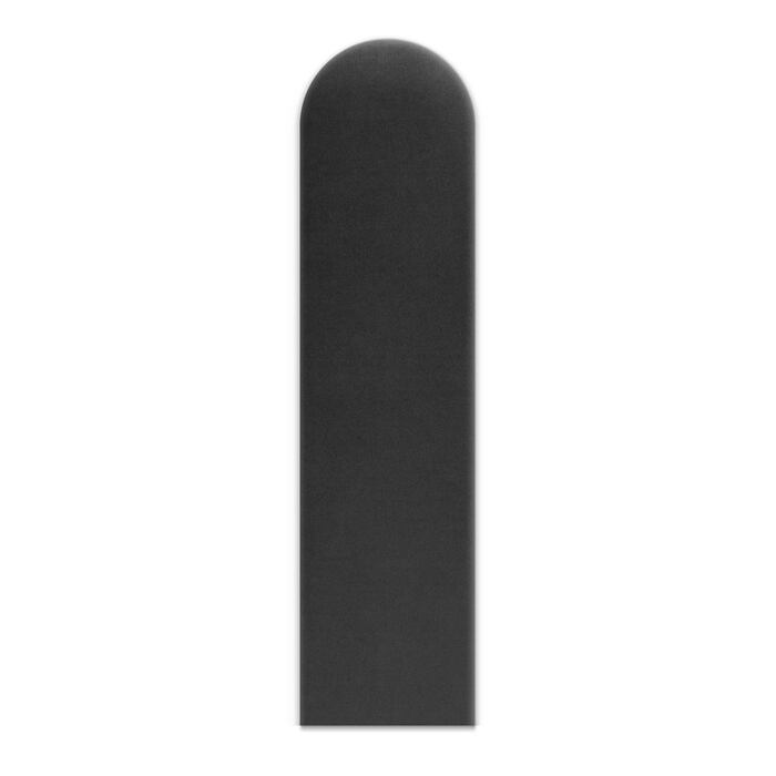 Wandkussen 20x80 grijze afgeronde rechthoek