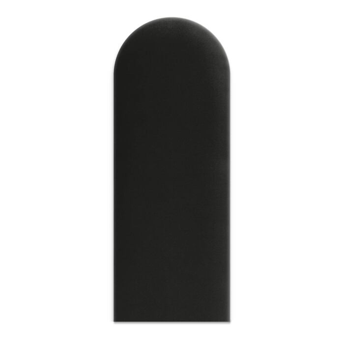 Wandkussen 30x80 zwarte afgeronde rechthoek