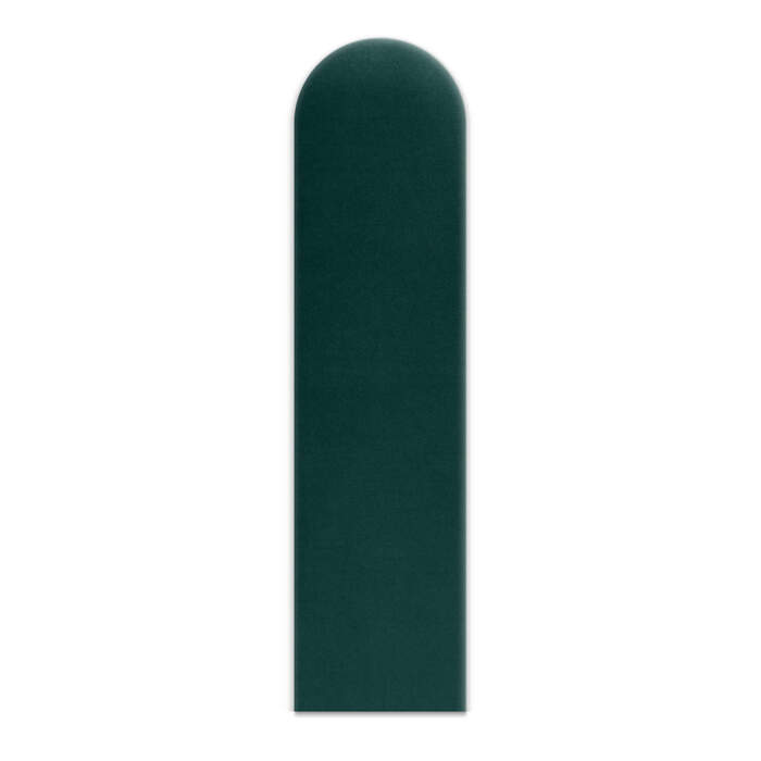 Wandkussen 20x80 smaragdgroen afgeronde rechthoek