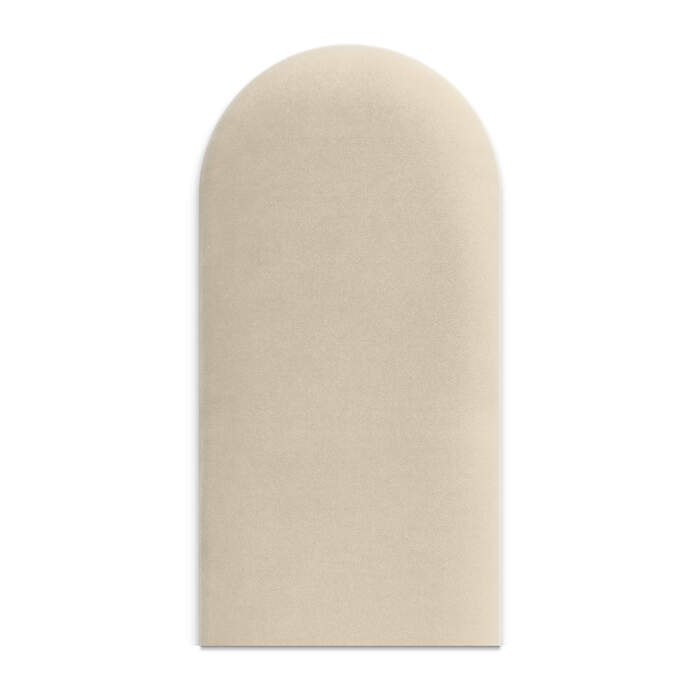 Wandkussen 30x60 écru afgeronde rechthoek