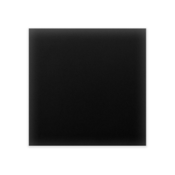 Wandkussen bekleed met ecoleder  30x30 zwart vierkant
