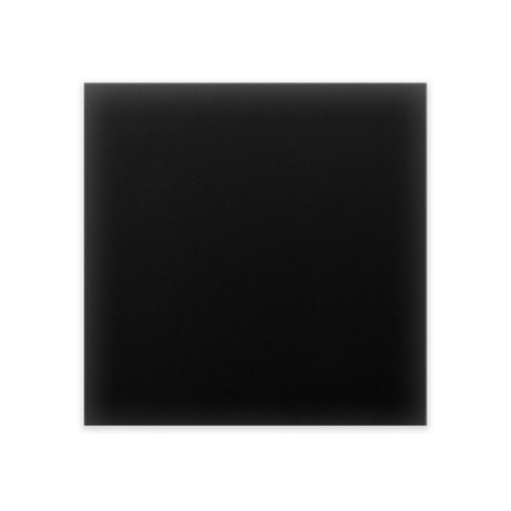 Wandkussen bekleed met ecoleder 50x50 zwart vierkant