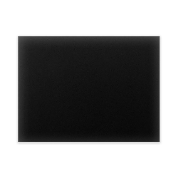 Wandkussen bekleed met ecoleder 40x30 zwarte rechthoek