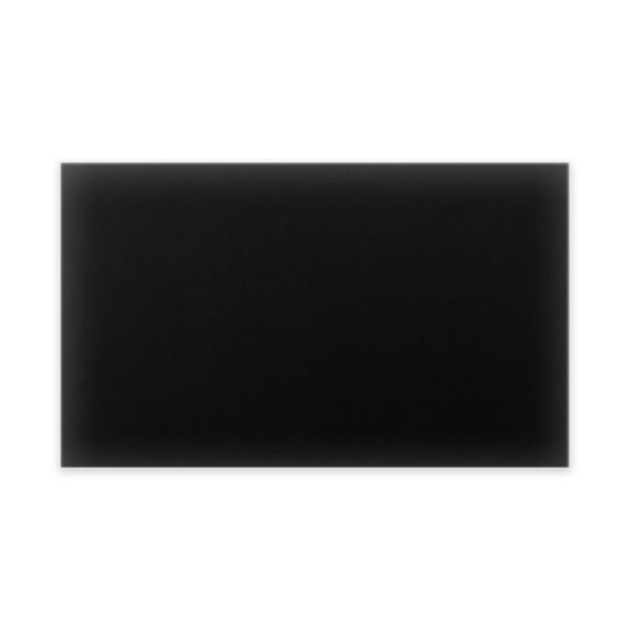 Wandkussen bekleed met ecoleder 50x30 zwarte rechthoek
