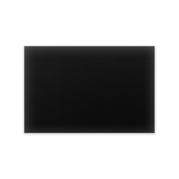 Wandkussen bekleed met ecoleder 60x40 zwarte rechthoek