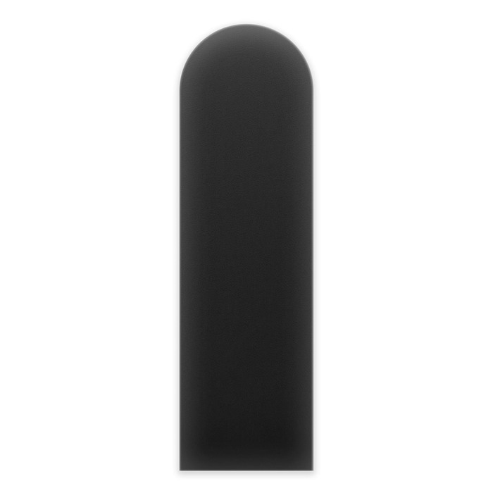 Wandkussen bekleed met ecoleder 30x100 grafiet horde