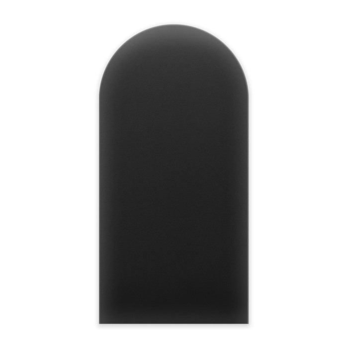 Wandkussen bekleed met ecoleder 30x60 grafiet horde