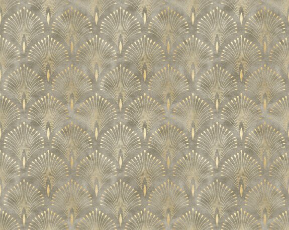 Art deco-patroon op een aquarelachtergrond