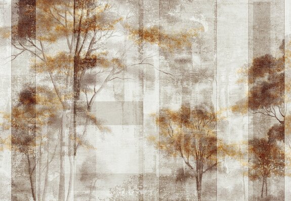 Boslandschap in herfstkleuren