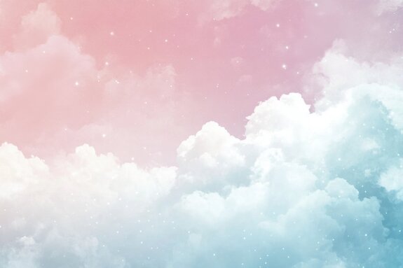 Wolken tegen een pastelkleurige lucht